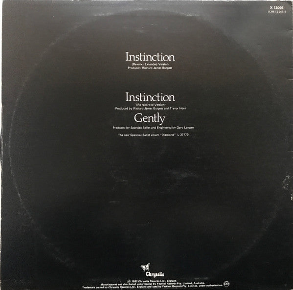 Spandau Ballet – Instinction 12" vinyl record, image 2 of 4