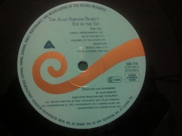The Alan Parsons Project – Eye In The Sky LP vinyl record, image 3 of 10