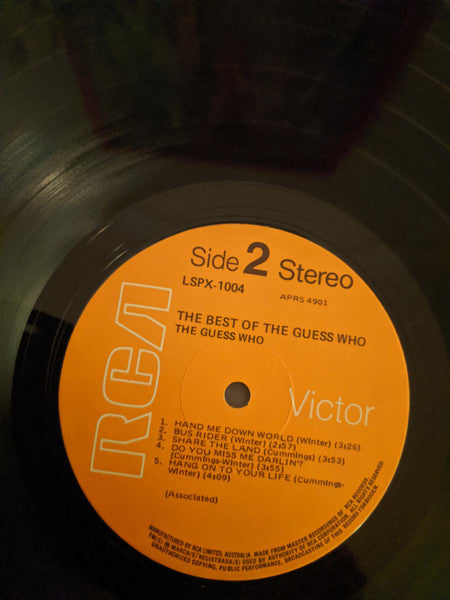 The Guess Who – The Best Of The Guess Who LP vinyl record, image 3 of 4