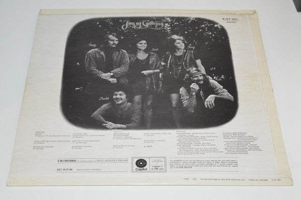 Joy Of Cooking – Joy Of Cooking LP vinyl record, image 2 of 4