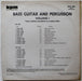 Herbie Flowers, Barry Morgan – Bass Guitar And Percussion - Volume 1 LP vinyl record, image 2 of 4