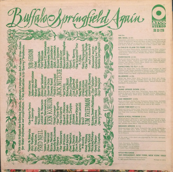 Buffalo Springfield – Buffalo Springfield Again LP vinyl record, image 2 of 6