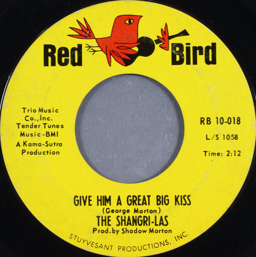 The Shangri-Las – Give Him A Great Big Kiss 7" vinyl record, image 1 of 2