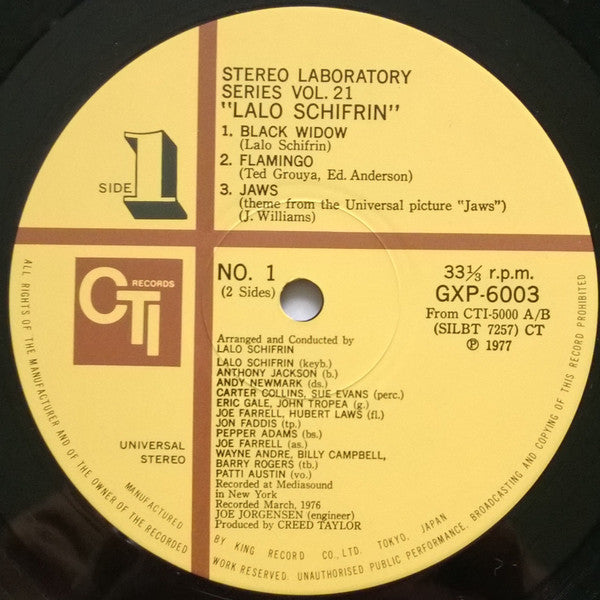Lalo Schifrin – Stereo Laboratory Vol. 21 LP vinyl record, image 3 of 6