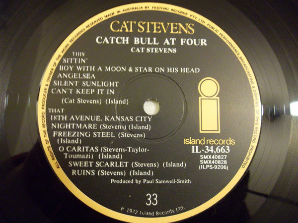 Cat Stevens – Catch Bull At Four LP vinyl record, image 5 of 6