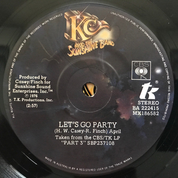 KC & The Sunshine Band – It's The Same Old Song 7" vinyl record, image 4 of 4