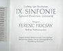 Ludwig van Beethoven, Ferenc Fricsay, Berliner Philharmoniker, Irmgard Seefried, Maureen Forrester, Ernst Haefliger, Dietrich Fischer-Dieskau, Chor Der St. Hedwigs-Kathedrale Berlin, Karl Forster – IX. Sinfonie - Egmont-Ouverture - Leonore III (2xLP) LP vinyl record, image 3 of 10