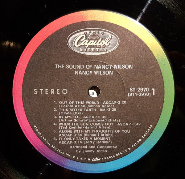 Nancy Wilson – The Sound Of Nancy Wilson LP vinyl record, image 3 of 4