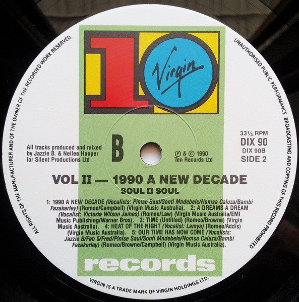 Soul II Soul – Vol. II (1990 A New Decade) LP vinyl record, image 6 of 6
