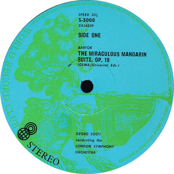 Béla Bartók – The Miraculous Mandarin - Suite / Music For Strings, Percussion & Celesta LP vinyl record, image 4 of 4