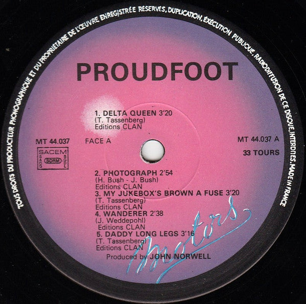 Proudfoot – Les Créateurs De Delta Queen LP vinyl record, image 3 of 3