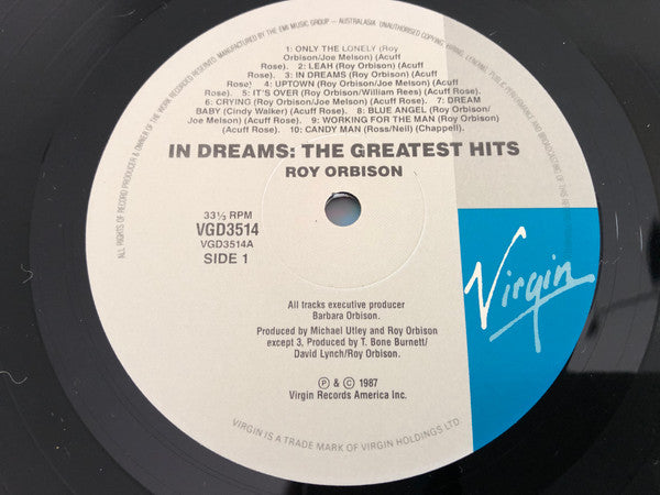 Roy Orbison – In Dreams: The Greatest Hits LP vinyl record, image 3 of 4