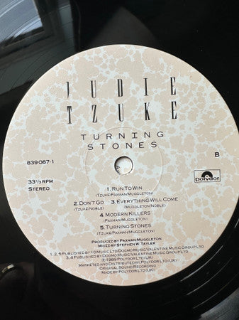 Judie Tzuke – Turning Stones LP vinyl record, image 8 of 8