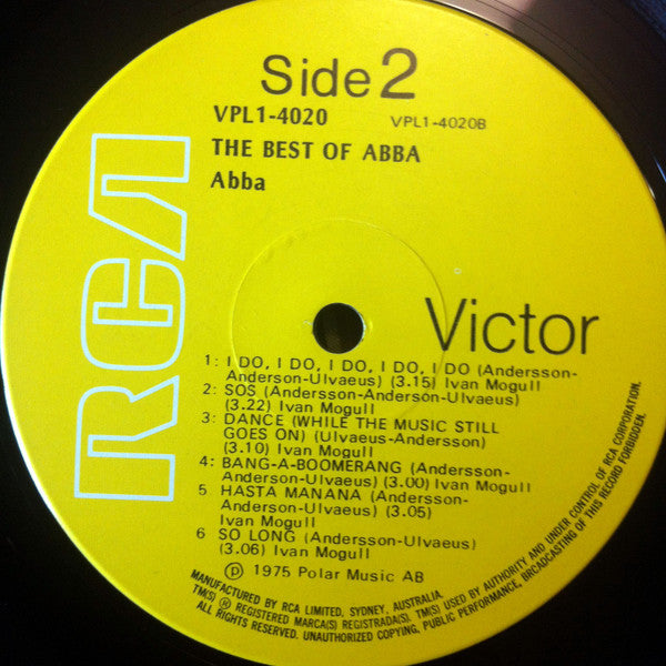 ABBA – The Best Of ABBA LP vinyl record, image 4 of 4