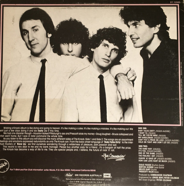 The Knack – ...But The Little Girls Understand LP vinyl record, image 2 of 6