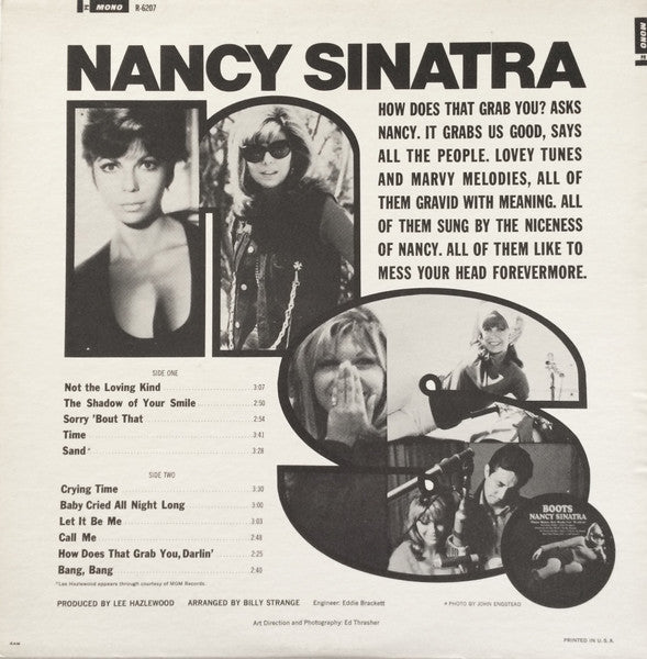 Nancy Sinatra – How Does That Grab You? LP vinyl record, image 2 of 6