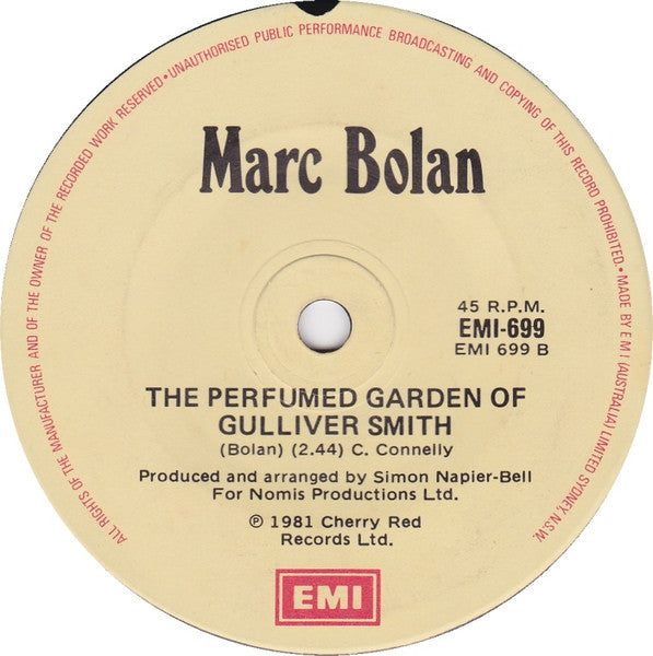 Marc Bolan – You Scare Me To Death 7" vinyl record, image 2 of 3