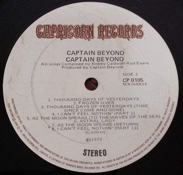 Captain Beyond – Captain Beyond LP vinyl record, image 4 of 4