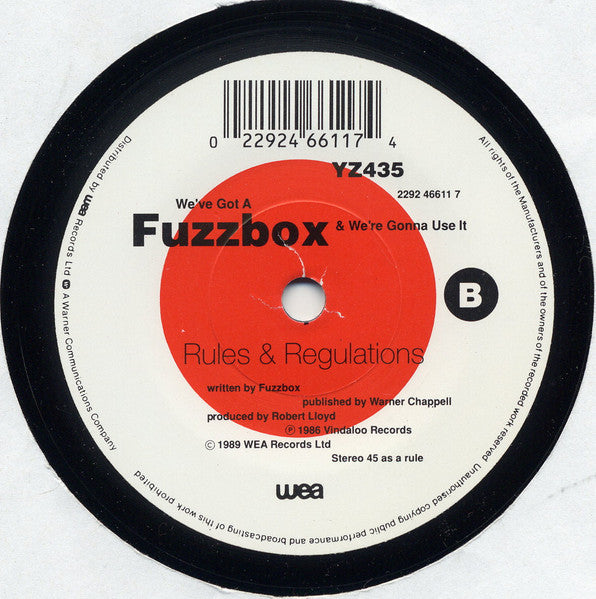 We've Got A Fuzzbox And We're Gonna Use It – Walking On Thin Ice 7" vinyl record, image 4 of 4