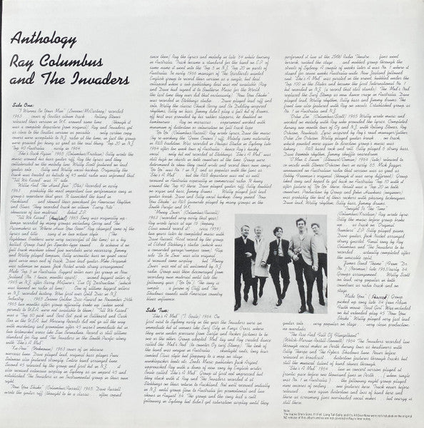 Ray Columbus & The Invaders – Anthology LP vinyl record, image 6 of 6