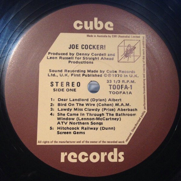 Joe Cocker – Joe Cocker! / With A Little Help From My Friends (2xLP) LP vinyl record, image 6 of 9