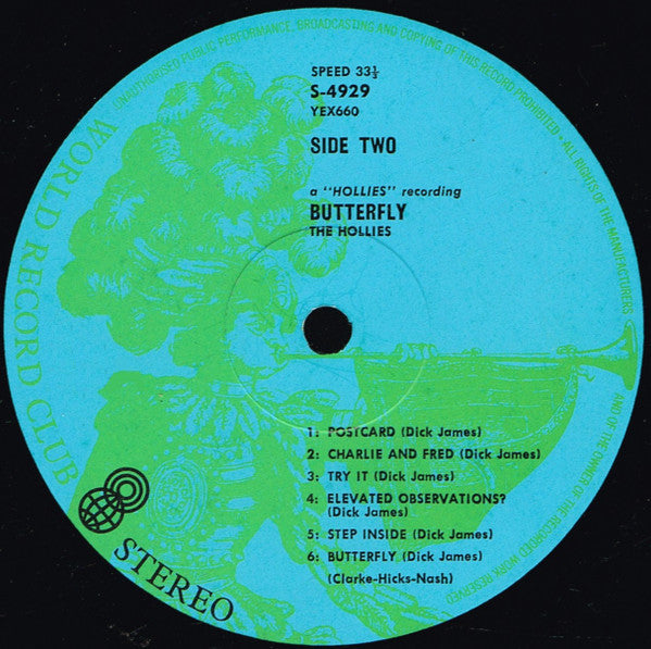 The Hollies – Butterfly LP vinyl record, image 4 of 6