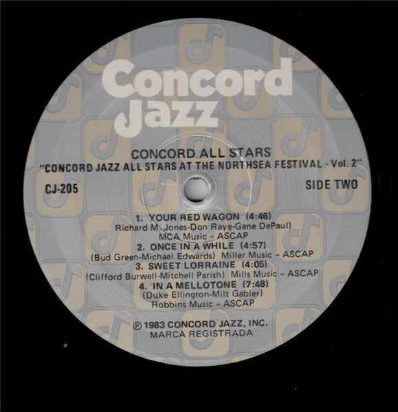 Concord Jazz All Stars – Concord Jazz All Stars At The Northsea Jazz Festival - Volume 2 LP vinyl record, image 5 of 6