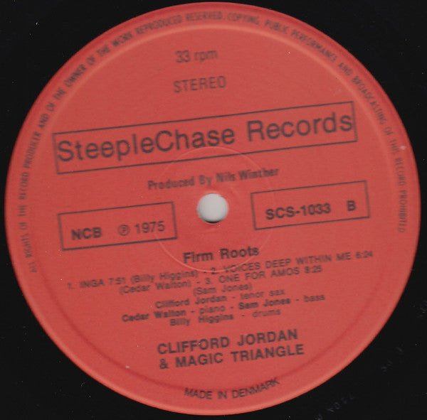 Clifford Jordan And The Magic Triangle – Firm Roots LP vinyl record, image 4 of 4