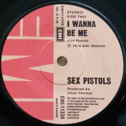 Sex Pistols – Anarchy In The UK 7" vinyl record, image 2 of 2