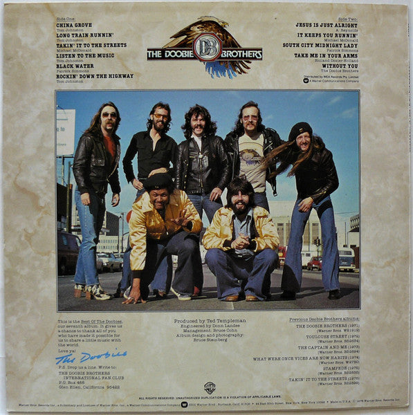 The Doobie Brothers – Best Of The Doobies LP vinyl record, image 2 of 4
