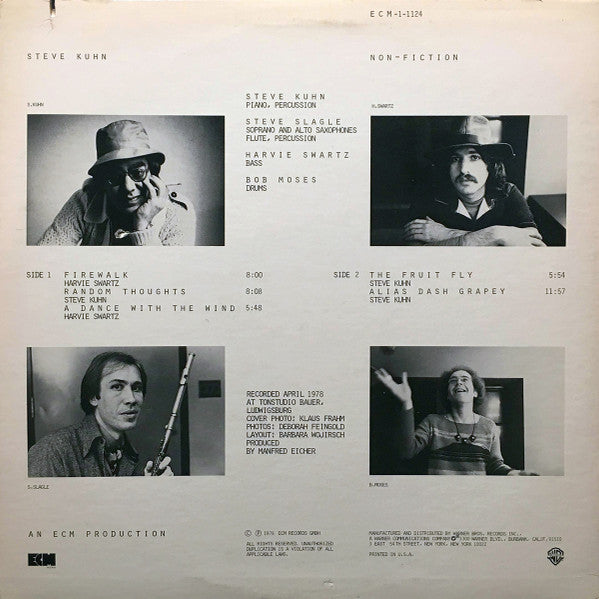 Steve Kuhn – Non-Fiction LP vinyl record, image 2 of 5