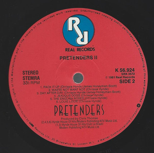 The Pretenders – Pretenders II LP vinyl record, image 4 of 7