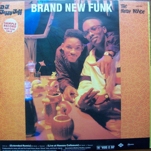 DJ Jazzy Jeff & The Fresh Prince – Girls Ain't Nothing But Trouble / Brand New Funk 12" vinyl record, image 2 of 4