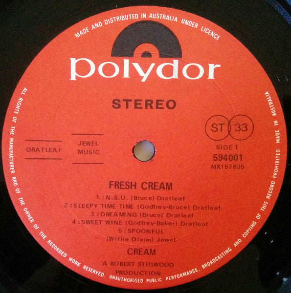 Cream – Fresh Cream LP vinyl record, image 3 of 4