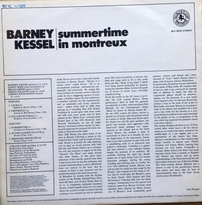 Barney Kessel – Summertime In Montreux LP vinyl record, image 2 of 4