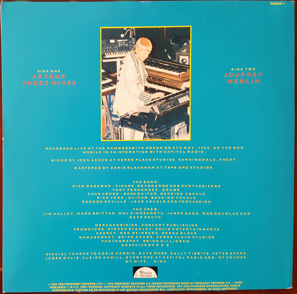 Rick Wakeman – Live At Hammersmith LP vinyl record, image 2 of 4