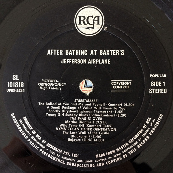 Jefferson Airplane – After Bathing At Baxter's LP vinyl record, image 3 of 4