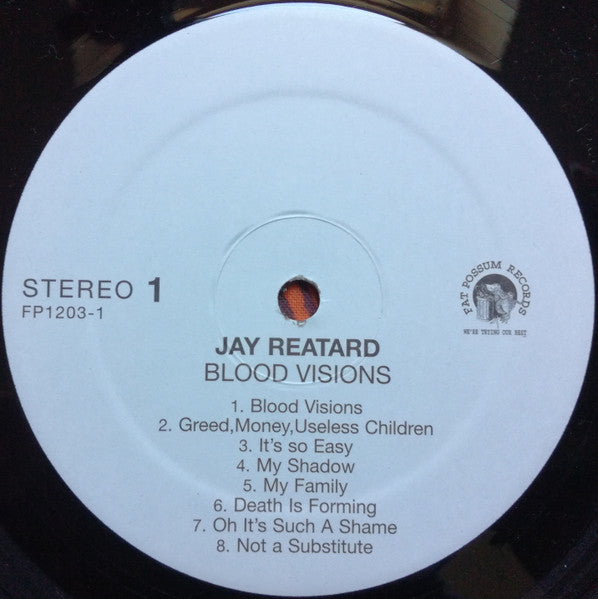 Jay Reatard – Blood Visions LP vinyl record, image 3 of 4
