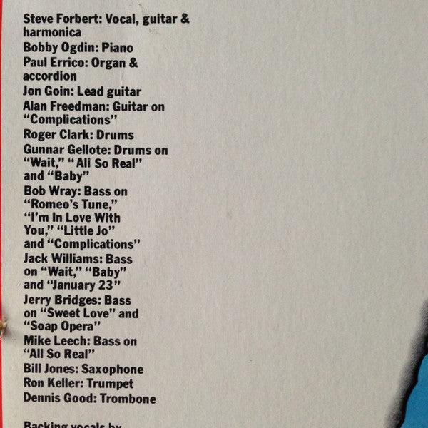 Steve Forbert – Jackrabbit Slim LP vinyl record, image 3 of 8