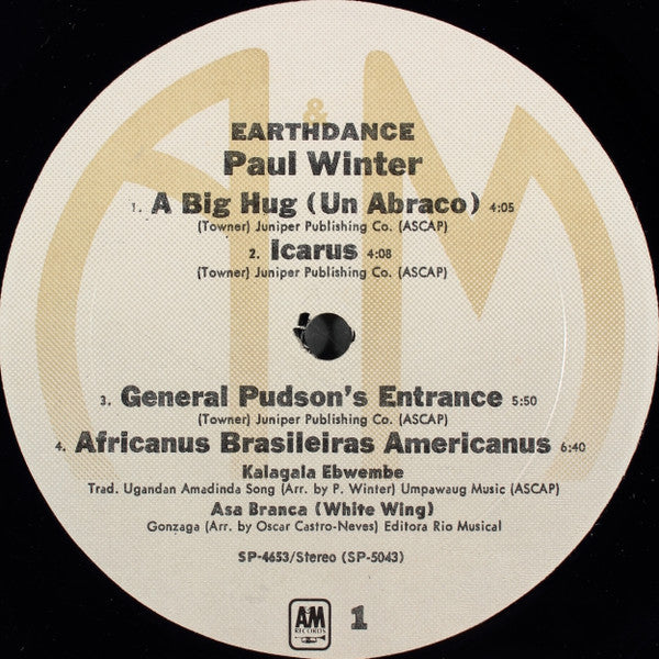 Paul Winter – Earthdance LP vinyl record, image 3 of 4