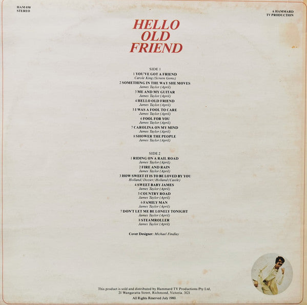 James Taylor – Hello Old Friend LP vinyl record, image 4 of 4
