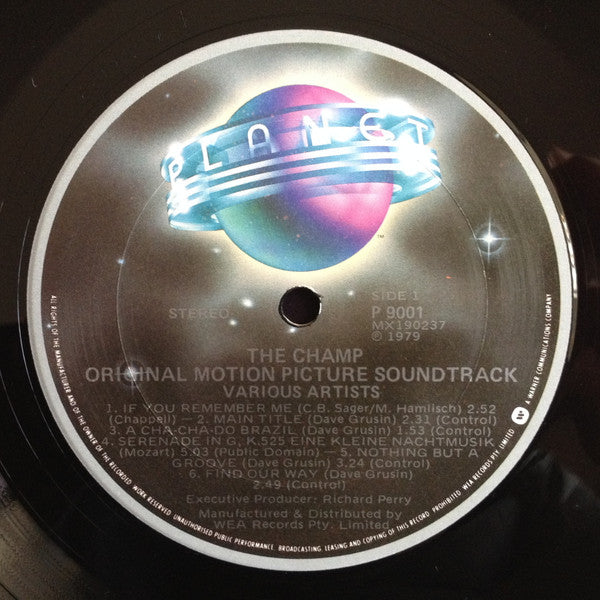 Dave Grusin – The Champ (Original Motion Picture Soundtrack) LP vinyl record, image 3 of 4