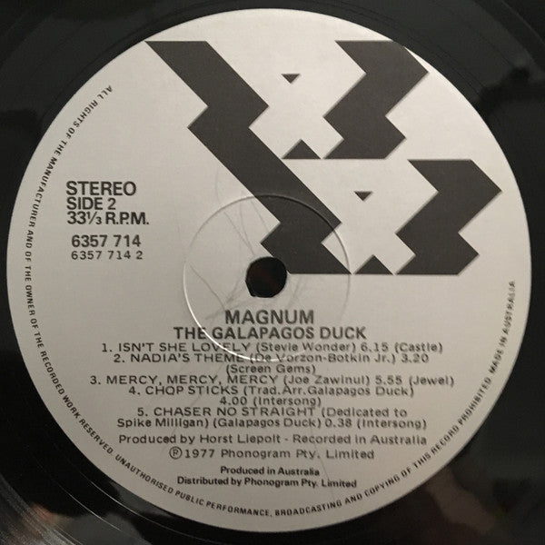 Galapagos Duck – Magnum LP vinyl record, image 4 of 4
