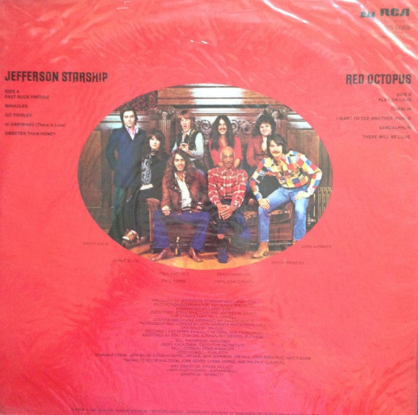 Jefferson Starship – Red Octopus LP vinyl record, image 2 of 4