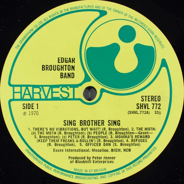 The Edgar Broughton Band – Sing Brother Sing LP vinyl record, image 5 of 8