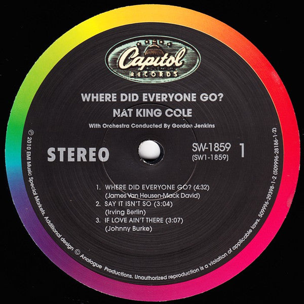Nat King Cole – Where Did Everyone Go? (2x12") 12" vinyl record, image 3 of 6