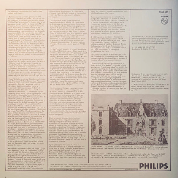 Giovanni Battista Pergolesi, Unico Wilhelm van Wassenaer, I Musici, Pina Carmirelli – 6 Concerti Armonici / Concerto Di Violino Solo Con Più Stromenti / Concerto A Cinque (2xLP) LP vinyl record, image 4 of 8