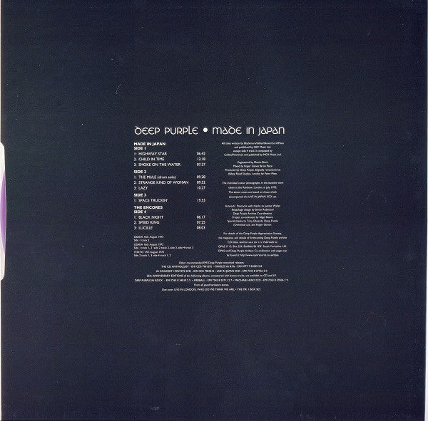 Deep Purple – Made In Japan (2xLP) LP vinyl record, image 10 of 10