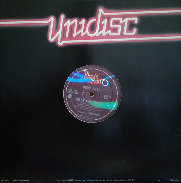 Bent Boys – Walk The Night 12" vinyl record, image 3 of 3