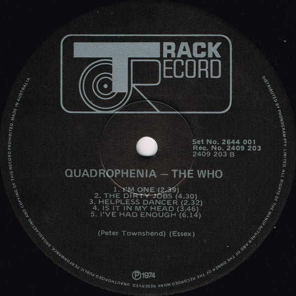 The Who – Quadrophenia (2xLP) LP vinyl record, image 4 of 10